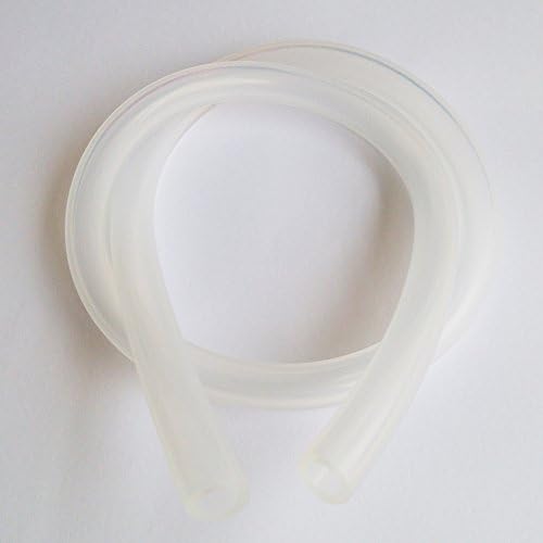 Silicone Vacuum Food Grade Translucent Rubber Tube Beer Water Air Pump Hose Pipe -3 Foot (19mm ID X 25mm OD)