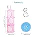 LANMOK 3pcs Hanging Mesh Storage Basket Foldable Space Saving Toy Organizer With 3pcs S hooks for Kids Room Bathroom Wall Balcony Wardrobe