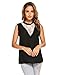 Zeagoo Women Chiffon Lace Sleeveless Shirt Blouse Elegant Tank Tops