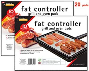 10 FAT CONTROLLERS. FAT TRAPPER COOKING PADS. GRILL & OVEN. ABSORBS FAT X 2