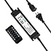 SUNTHIN 360 Watts Outdoor String Lights Dimmer Wireless Remote Control Dimmer Switch 50Ft Distance Plug in Dimmer Stepless Dimming and Auto Off Switch Timer for Incandescent or Led Patio Lights