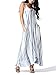 JayJay Women Fall Season Sleeveless Tie Dye Maxi Long Dress With Pocket,NAVY,L