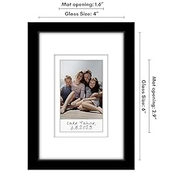 Americanflat 4x6 Picture Frame - Use as 2x3 Frame