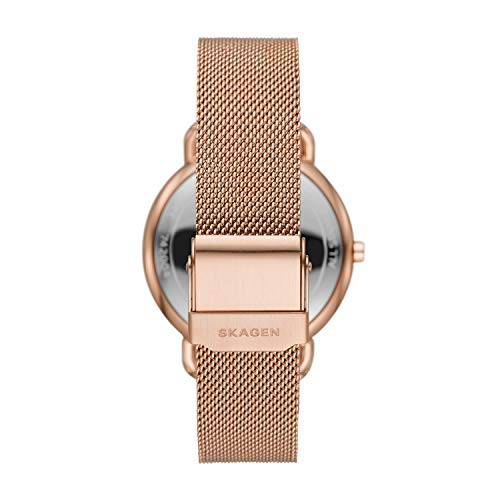 Skagen-Womens-Quartz-Watch-with-Stainless-Steel-Mesh-Strap-Rose-Gold-16-Model-SKW2931