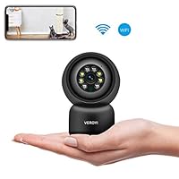 Veroyi Home Security Camera, 1080P WiFi Surveillance IP Camera with 2 Way Audio, Motion Detection, Full Color Night Vision Compatible with iOS & Android Phones