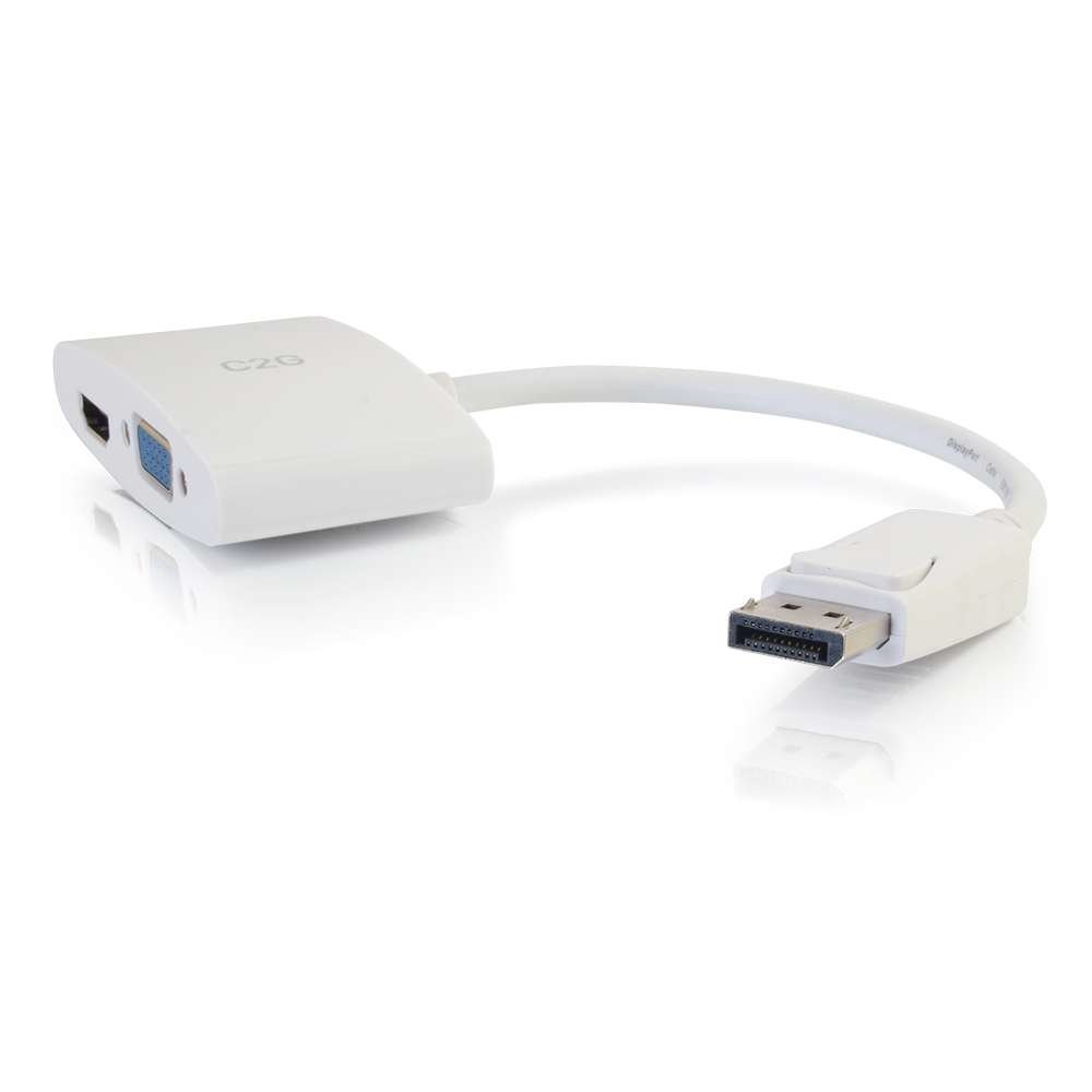 C2G/ Cables to Go 28274 Mini Displayport Male to HDMI or VGA Female Adapter Converter White by C2G