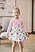 SMILING PINKER Little Girls' Long Sleeve Lace Bolero Cardigan Shrug(5-6 Years,Pink)