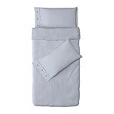 Ikea Nyponros Duvet Cover and Pillowcase, White/Blue, Full/Queen (Double/Queen)