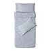 Ikea Nyponros Duvet Cover and Pillowcase, White/Blue, Twin