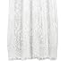 Wispun Women Sexy Deep-V Long Sleeve Lace Maxi Dresses See-through Mullet Dress (S, White)
