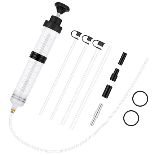 Flintronic Oil Suction Syringe 500 CC, Liquid Extractor Pump, Car Oil Extractor with Non-Slip Sleeve, Manual Acei-te Pump, for Extracting and Injection Acei-te and Liquids