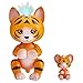 WowWee Fingerlings Light-Up Baby Black Panther and Mini