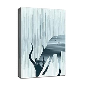 for Living Room Bedroom Home Artwork Paintings Abstract Animal Art