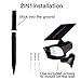 LivEditor Solar Spotlight 8 LED Outdoor Waterproof Wireless Lamp for Patio,Deck,Yard,Garden with Auto Dim/Bright Mode - 1 Pack