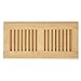 Homewell Maple Wood Floor Register Vent, Drop in Vent, 4x10 Inch, Unfinished