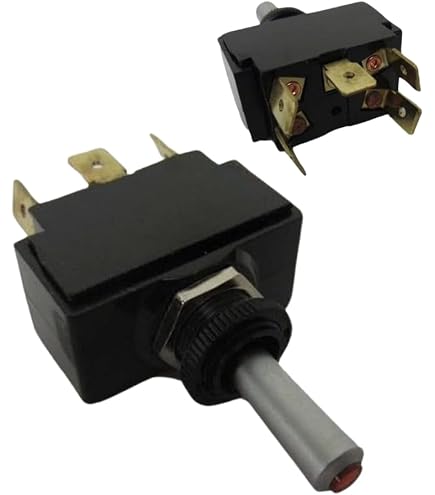 Rocker Switch Sierra Heavy-Duty 25-Amp Toggle Switch, On-Off-On DPDT ...