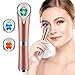 Eye Massager Wand with 42℃ Heat & Sonic Vibration for Dark Circles, Puffiness and Eye Fatigue, Anti-wrinkle, USB Rechargeable Facial Massager Skin Care Device,Rose Gold