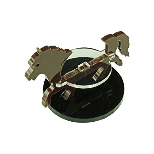 LITKO Pony Character Mount with 40mm Circular Base, Brown