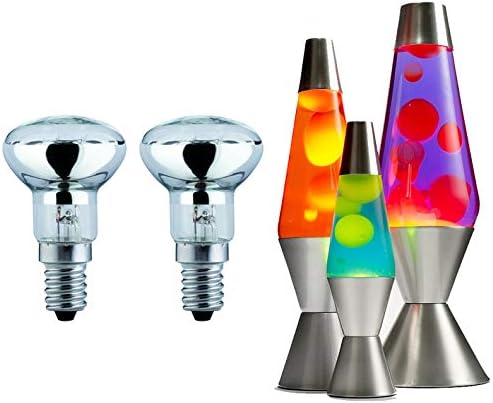 2 Pack of 20w (30w) SES - E14 Halogen R39 Dimmable Clear Reflector Spot Lights/Lava Lamp Bulbs SES E14 240v (Eveready S11883)