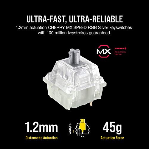 Corsair K95 Rgb Platinum Xt Mechanical Gaming Keyboard Backlit Rgb Led Cherry Mx Speed Rgb Silver Black Ch Gamingdevicesdepot Com