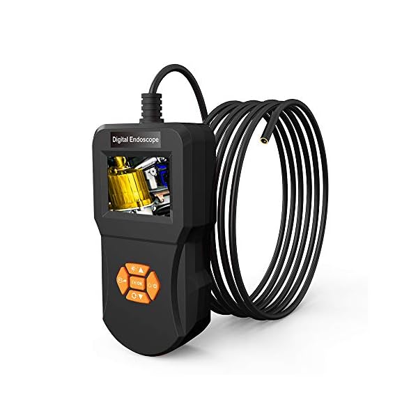 ONEVER Industrielle Endoskop-Inspektionskamera mit 5,5-mm-Mikroschlangenkamera Hi-Vision 720P IPS-Bildschirm IP67…