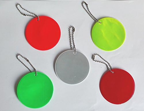 Treading(TM) Round reflector,Reflective Pendant for visible safety use dangled on bag,mobile phone,clothing,