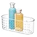 iDesign Hanging Suction Shower Caddy Basket for Bathroom Storage - Clear - Made in USA