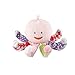 Baby Aspen, Mrs. Sock T. Pus Plush Octopus with 4 Pairs of Socks, Pink, 0-6 Months
