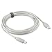 Insten 15 FT / 4.6 M USB PRINTER CABLE A/B Compatible with HP LEXMARK CANON EPSON, White / Beige