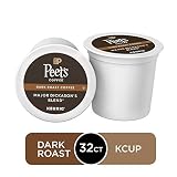 Peet's Coffee Major Dickason's Blend, Dark Roast, 32 Count Single Serve K-Cup Coffee Pods for Keurig Coffee Maker