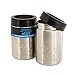 Buy 1 - Get 1 Free! Stainless Steel Can Cooler Sleeve | 12 oz Insulated Beer Can Cooler & Bottle Cooler | 100% Satisfaction Risk-Free Satisfaction Promise (2-Pack, Stainless Steel)