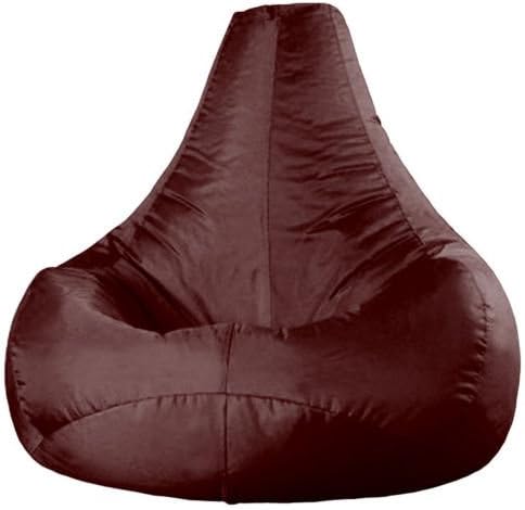 Ink Craft Brown Hi-Back Gamer Bean Bag Chair Cover Only -XXL