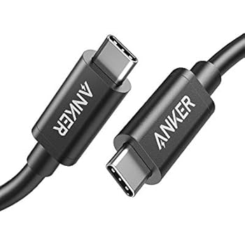 [Intel Certified] Anker Thunderbolt 3.0 Cable (USB-C to USB-C) Supports 100W Charging / 40Gbps Data Transfer (Compatible with USB 3.1 Gen 1 and 2), Perfect for Type-C Macbooks - 1.6 ft