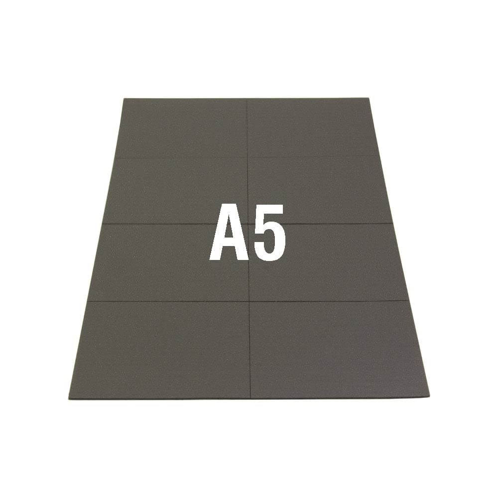 NeoFlex® Self Adhesive Flexible Neodymium Rectangles for Arts, Crafts, Model Making, DIY and Hobbies - 74mm x 52mm - 8 per A5 Sheet