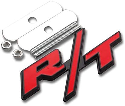 For Dodge Charger Challenger Ram Red RT R/T Logo Front Grille Emblem Badge Trim auy