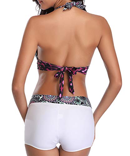 image for Zando Women's Swimsuits Halter Back Push Up Bikini Bathing Suits with 