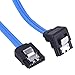 eBoot 6 Pack 18 Inch SATA III 6.0 Gbps Cable with Locking Latch and 90-Degree Plug, Blue