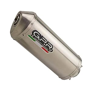 Uitlaatpan GPR ExHAUST compatibel met Honda CB 500 – S 1993/05 uitlaat, heren, SATINOX