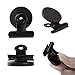 12 Refrigerator Magnet Clips -30 mm Wide - Magnetic Metal Clips for Fridge,Dry Erase Board and Whiteboard,Perfect for Home, School, Classroom and Office Use,Black