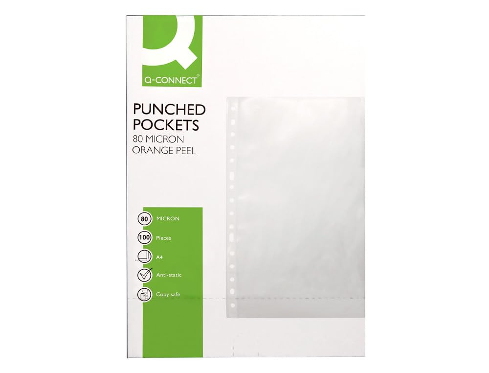 Q-Connect Multidrill Case DIN A4 80 Mc Orange Leather Box of 100 Units