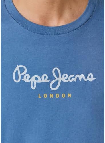 Eggo N Camiseta, Azul (Azul Marino Lavado), M para Hombre