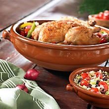 Terra Cotta Cazuela Dish, Rustic Roman Design โ 11.5 in / 14 cup capacity