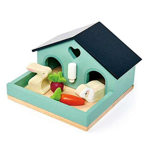 Tender Leaf Toys - Pets Sets for Doll House Accessories - Great Add-on Pet Play Set to Any Dollhouse - Encourage Creative and Imaginative Fun Play for Children - Age 3+ (Pet Rabbit Set)