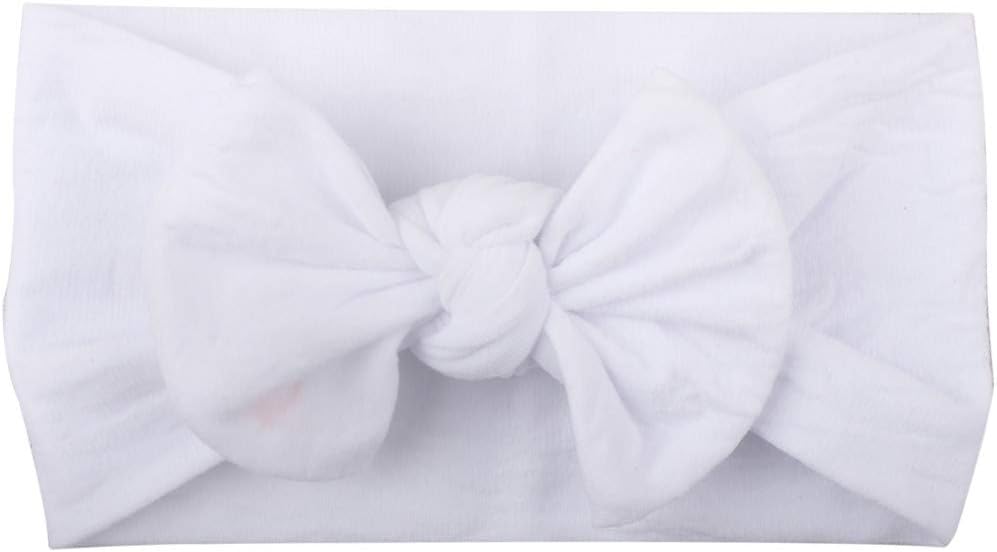 EKIMI Baby Girl Headbands and Bows - Classic Head Wrap Stretchy Hair Bands Hair Accessories - Newborn Infant Toddler Hairbands Photographic Accessories Children Headwear 1Pc