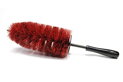 Maxshine PP Long-Handled Soft Bristle Wheel Brush for Car Detailing and Upholstery, 45 cm