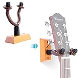 Neewer® NW-02 Brown Hardwood Home & Studio Acoustic Electric Guitar Hanger / Keeper / Wall Holder with Hardwood Base Wall Mount (Guitar Not Included)