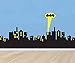 GOTHAM CITY SKYLINE Batman Decal WALL STICKER Home Decor Art C430, Samll