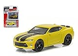 NEW 1:64 GREENLIGHT MUSCLE SERIES 16 COLLECTION - YELLOW 2016 CHEVROLET CAMARO SS Diecast Model Car By Greenlight