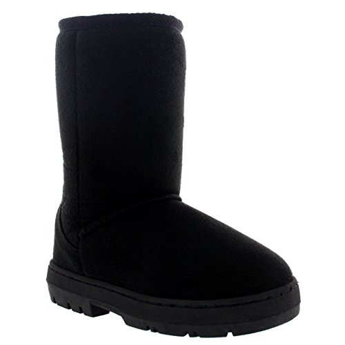 Unisex Kids Original Tall Winter Winter Snow Fur Lined Lace Up Rain Boots