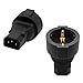 Toptekits IEC 320 C14 Male to Europe Schuko Female Socket Short Power Plug Converter Adapter for UPS PDU,Euro UPS/PDU Power Cord Connecter